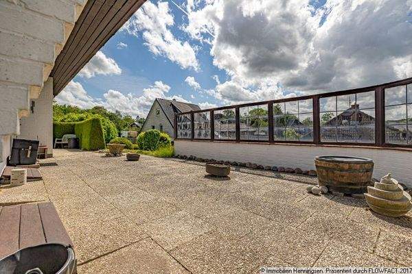 geschützte Terrasse