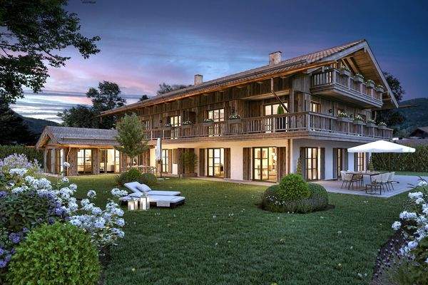 Außenansicht Dämmerung - Visualisierung