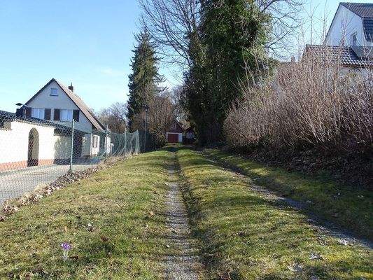 Private Zufahrt zum Grundstück