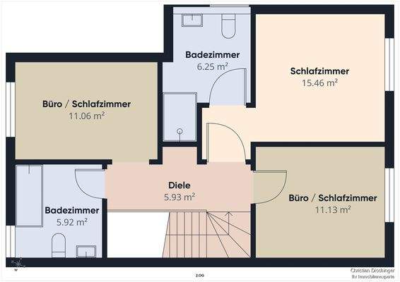 Grundriss 2. Obergeschoss