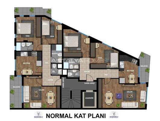 New Apartments Near the Sea and Mall in Muratpasa Antalya