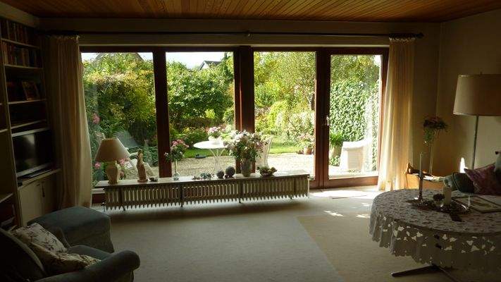 Blick vom Wohnzimmer 