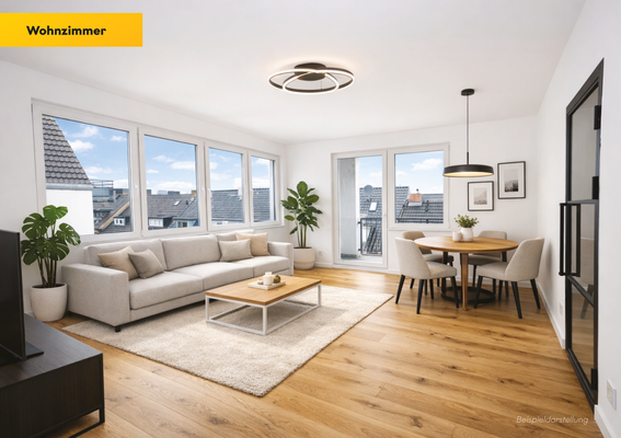 Wohnbereich & Balkon