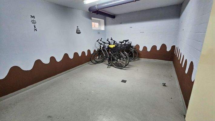 Fahrradraum im Kellergeschoss