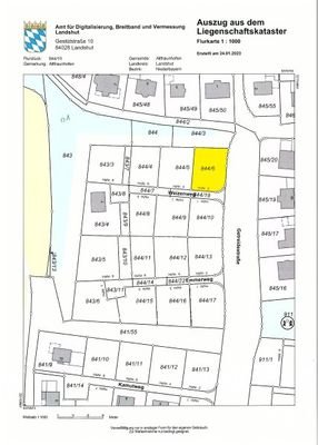 Lageplan Fl.-Nr. 844/6