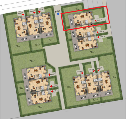 Parzellenübersicht - Haus 37 (rot markiert)