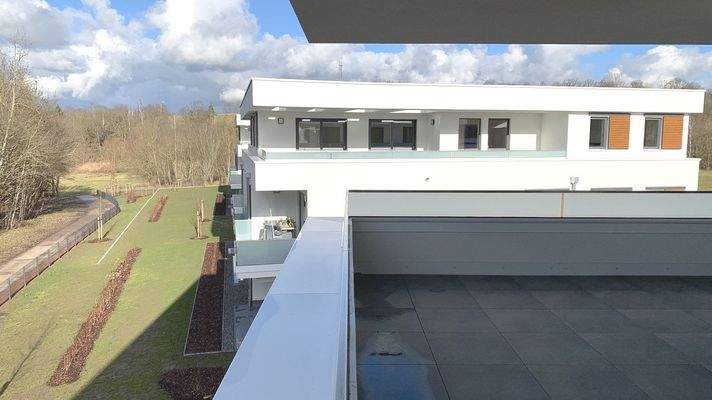 Blick von der Dachterrasse