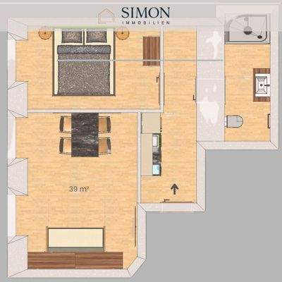 Grundriss Wohneinheit 1