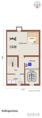 Grundriss KG mit Möblierungsvorschlag