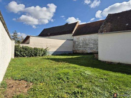 Blick auf das Grundstück