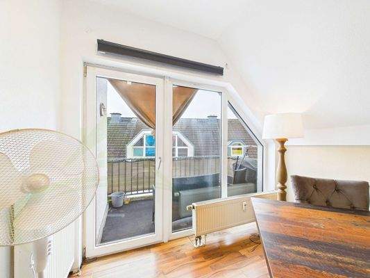 Blick auf den Balkon