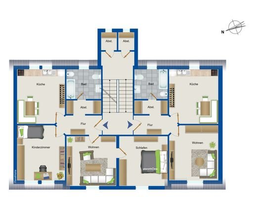 Grundriss 2.OG Haus 17