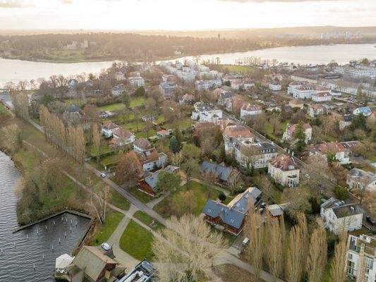 Laerial view of the Berlin suburb