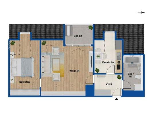 Grundriss 5. Obergeschoss