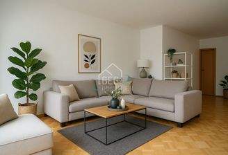 virtuell dekoriertes Wohnzimmer 