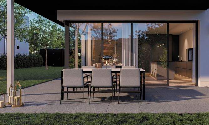 Visualisierung Kochen + Essen + Terrasse