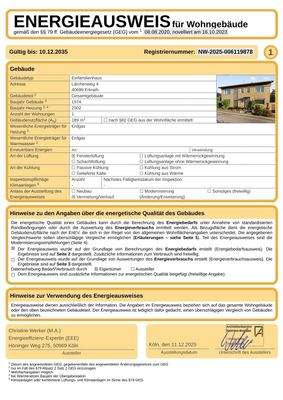 Hausnummer 4 Energieausweis