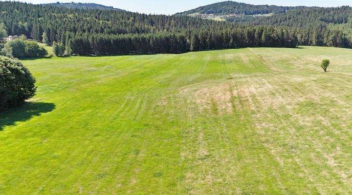 Blick auf das Grundstück