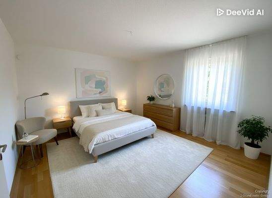 Möblierungsvorschlag für das Schlafzimmer (KI gene