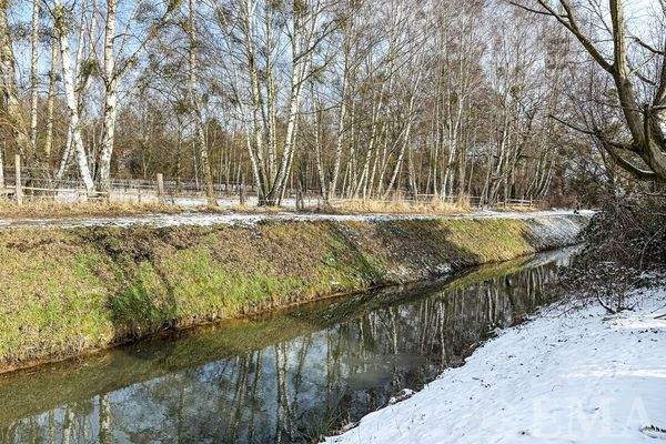 Blick vom Grundstück
