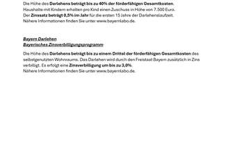 Info über Fördermöglichkeit