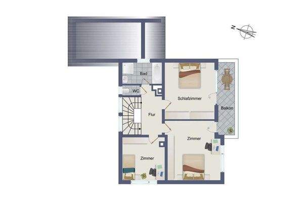 Grundriss Obergeschoss