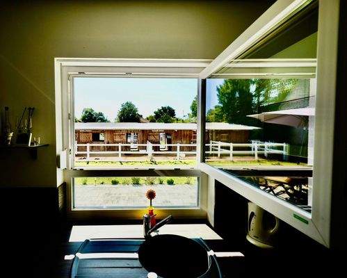 Blick aus der Küche