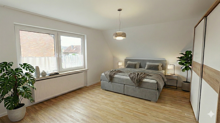 Visualisierung Schlafzimmer OG