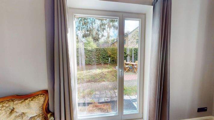 Wohnzimmer Blick in den Garten