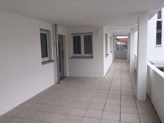 Eingangsbereich Laubengang