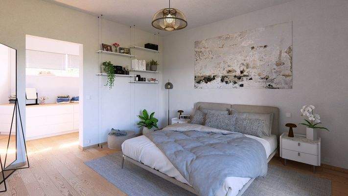 Großzügiges Schlafzimmer