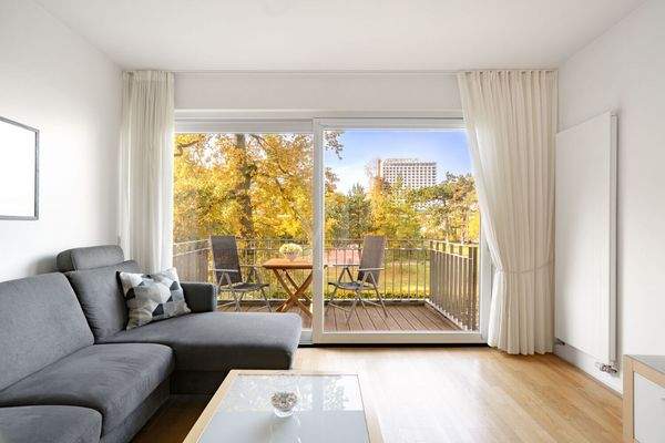 Wohnbereich mit Parkblick