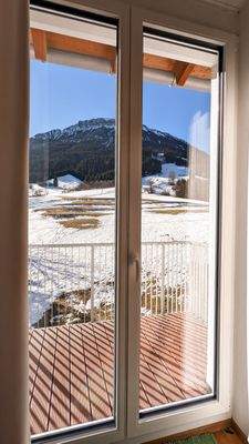 Ausblick auf den Balkon 