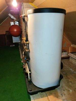 Gastherme im Dachboden 