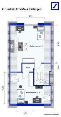 Grundriss DG Mais. Eislingen
