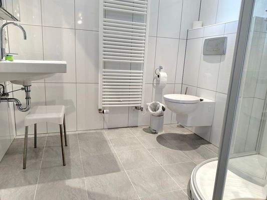 hellem Duschbad (auch mit Fenster)