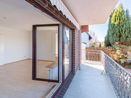 Austritt auf den Balkon