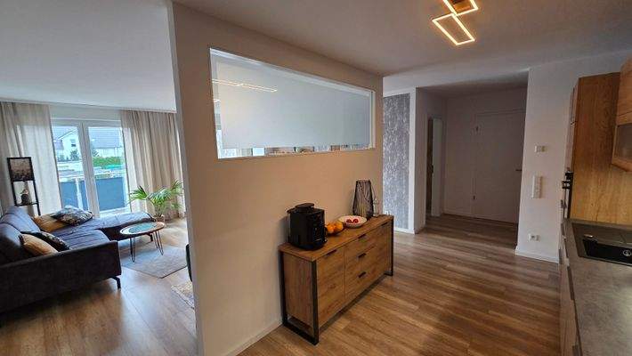 Trennwand zum Wohnzimmer