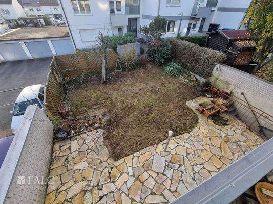 Garten-Terrasse von Oben