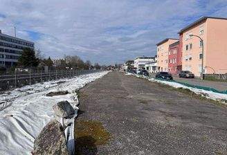 Blick Richtung Bahnhof