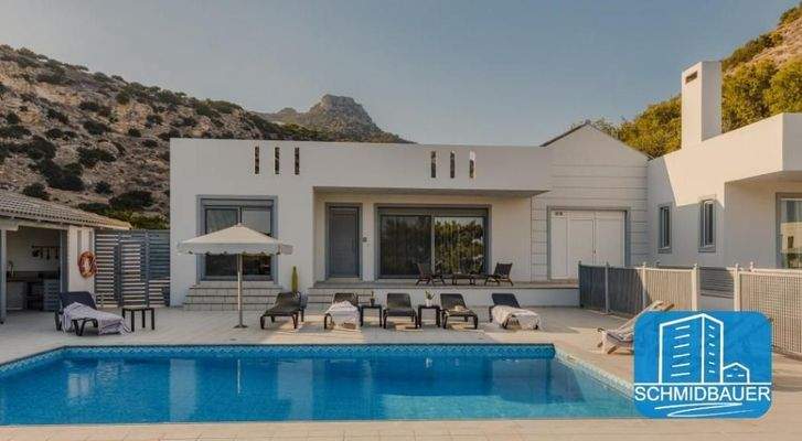 Kreta, Agios Ioannis: Zwei moderne Villen mit Meerblick in Ostkreta