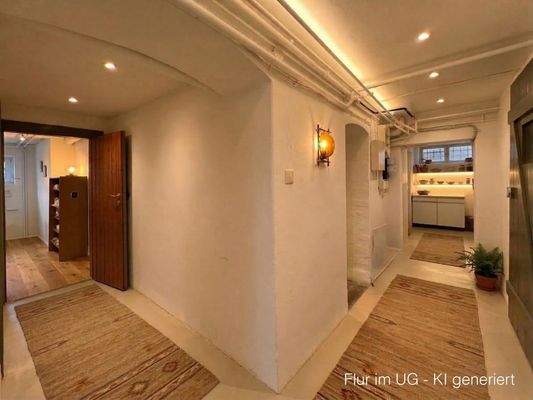 Flur im UG - KI generierts