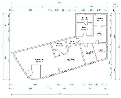 S&P | Grundriss Kellergeschoss
