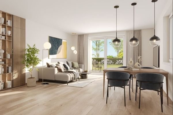 Moderne EG-whg. mit eingem Garten u. Terrasse