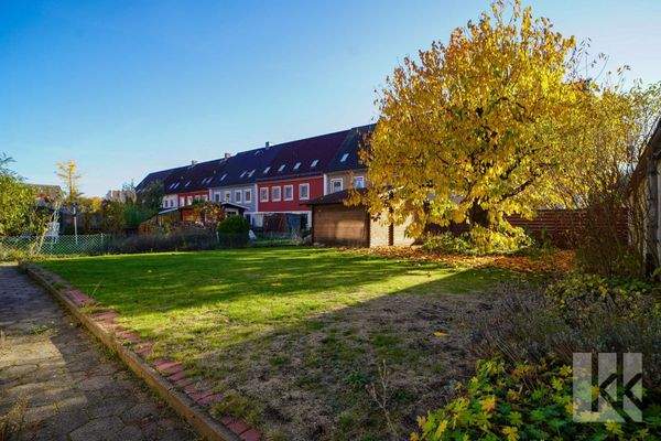 Pflegeleichter, bei den Mietern beliebter Garten