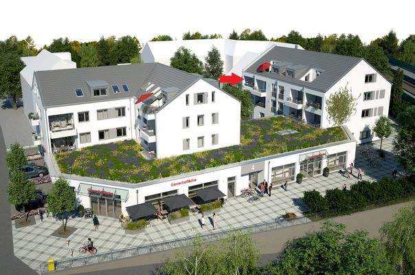 Architekturvisualisierung Vogelperspektive