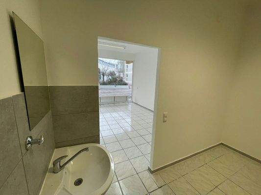 Hinterraum Blick nach vorne