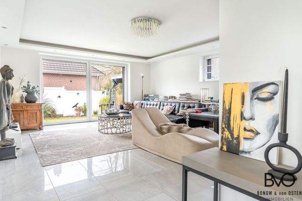 Lichtdurchfluteter Wohnbereich