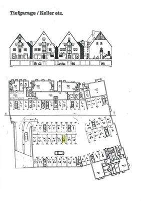 Grundriss Tiefgarage-Keller