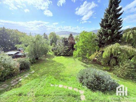 Blick in großen Garten